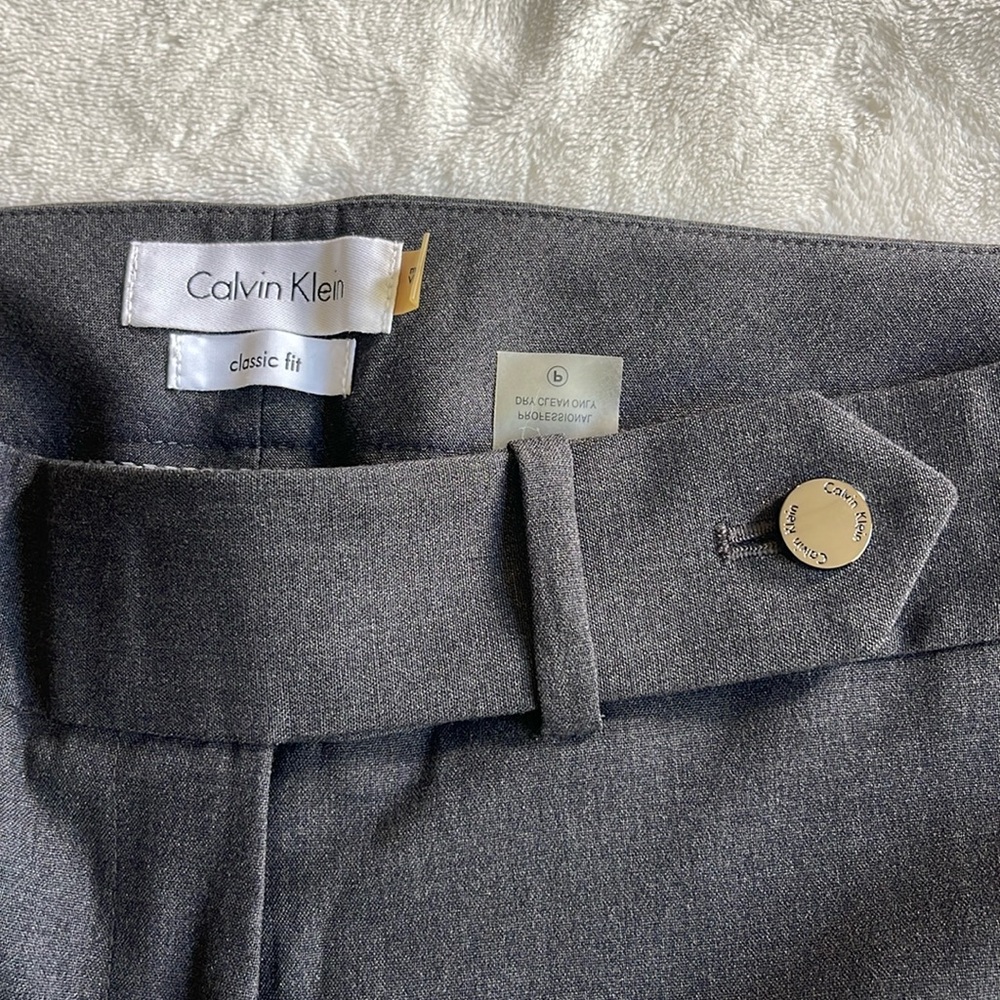 NWOT Calvin Klein Classic Fit Business Grey Dress Slack